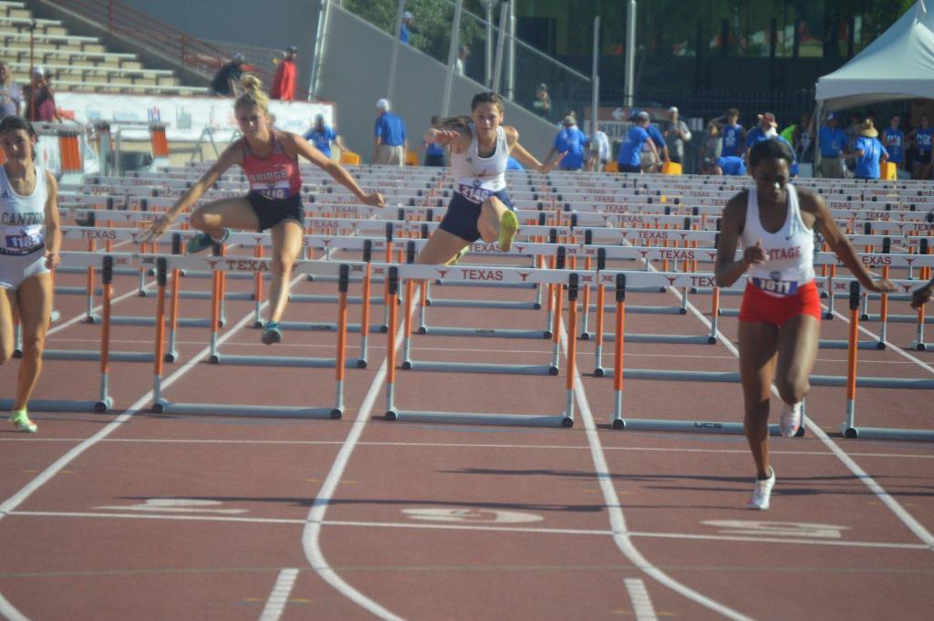 Congratulations to Grace Harney as she finishes 8th in the 100M Hurdles at the State Track Meet, Grace as one more race to go in the 300M Hurdles.