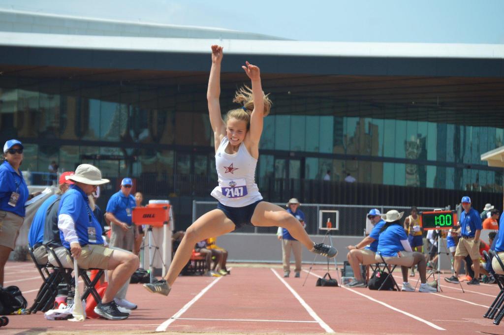 Emily Thames placed fourth in the long jump.